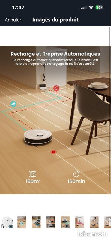 Cet Aspirateur Laveur Robot LEFANT M2 PRO Offre Une Aspiration De 6000Pa, Station De Vidage Automatique Et Navigation Laser Pour Un Nettoyage Personnalisé Et Efficace. 💥 199,98€ Au Lieu De 619,99