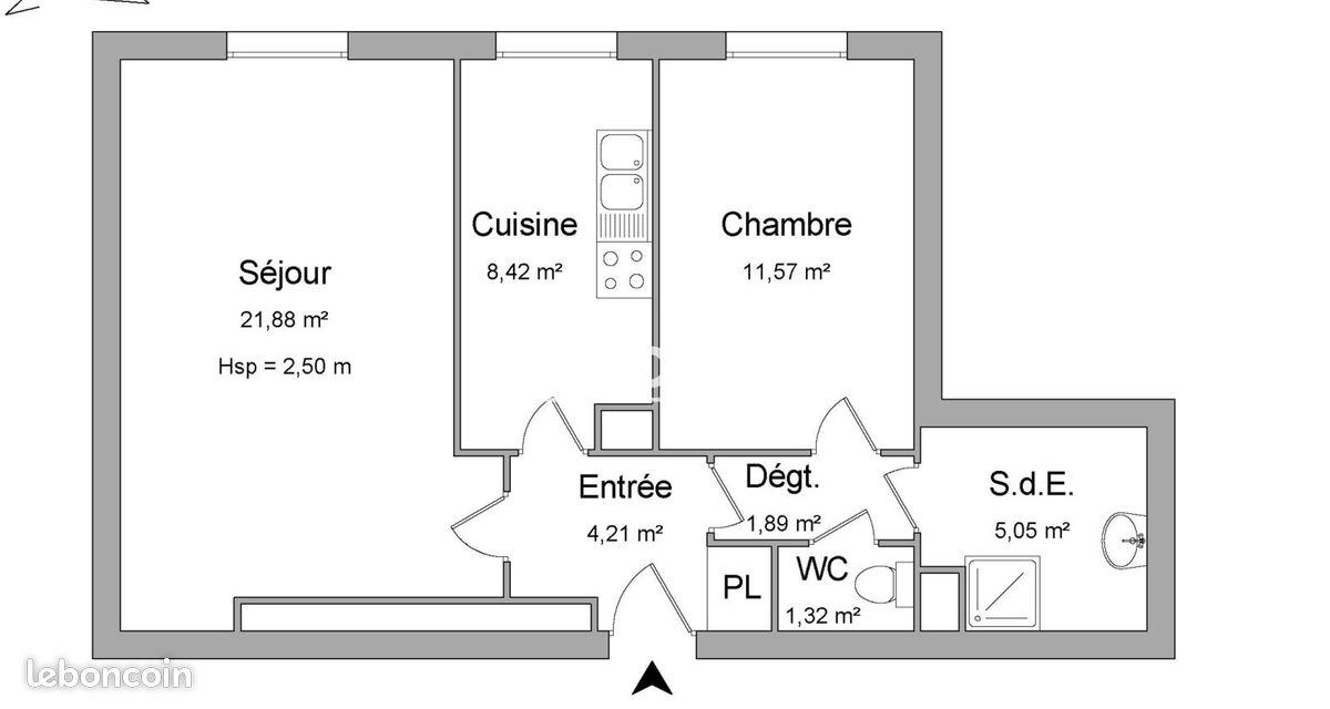 Appartement 2 pièces 54 m² · à Courbevoie · 54 m² · 1 160 €
