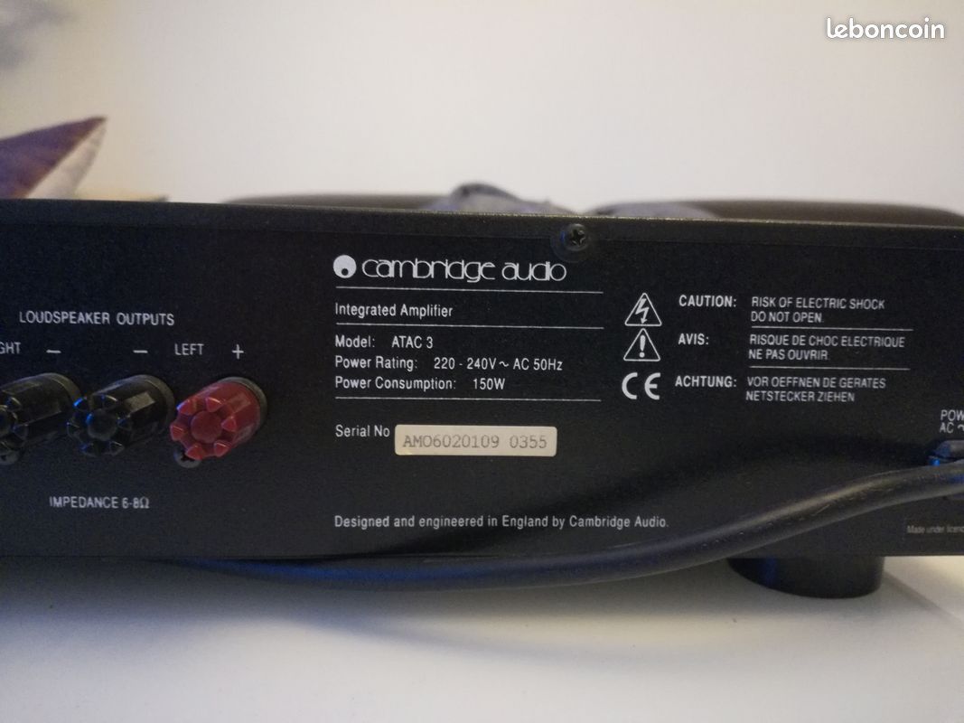 Ampli Cambridge ATAC 3 (image 3)