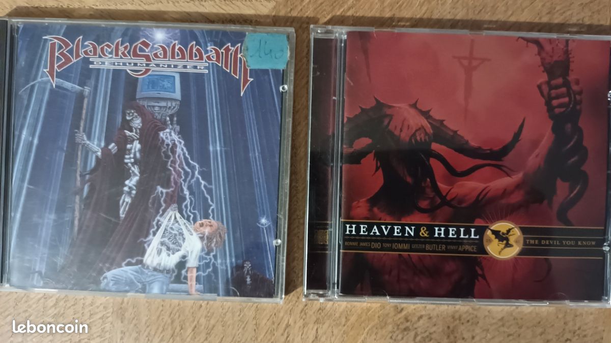 Lot 2 CD. Black Sabbath Dehumanizer + Heaven & Hell Dio (image 1)
