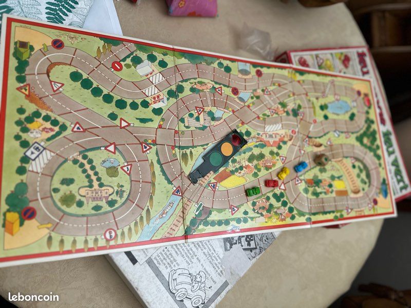 Jeu Ancien Feu Rouge Feu Vert Nathan - Code De La Route Prévention - 2 à 4 Joueurs 7-11 Ans - Occasion