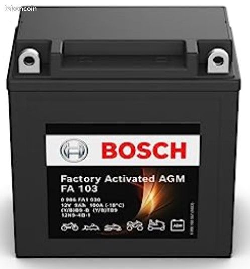 Batterie Bosch Vespa Px Neuve 9a Équipement Auto