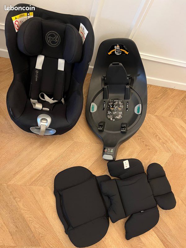 silla de coche evenflo Revolve360 Slim 2-in-1 Rotational Car Seat with Quick Clean Cover (Salem Black) handling-time_3-5d Material:Nylon NEW