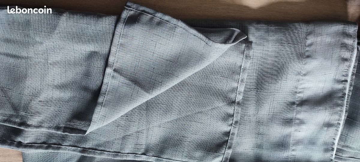 Voilage finition Pattes cachées. Marque Miulee. Taille: 140/260 *2. Gris taupe (image 4)