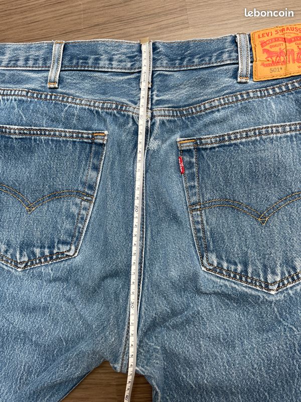 Levi's 501 bleu jean vintage homme button up fly W38 L32 (image 19)