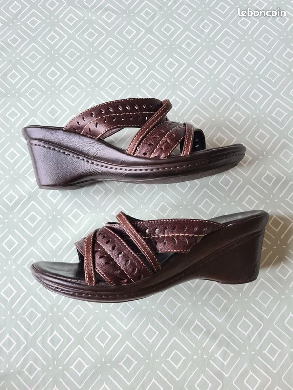 Eram Mule Ã Talon Mules En Cuir à Talons 37 Eram Chaussures