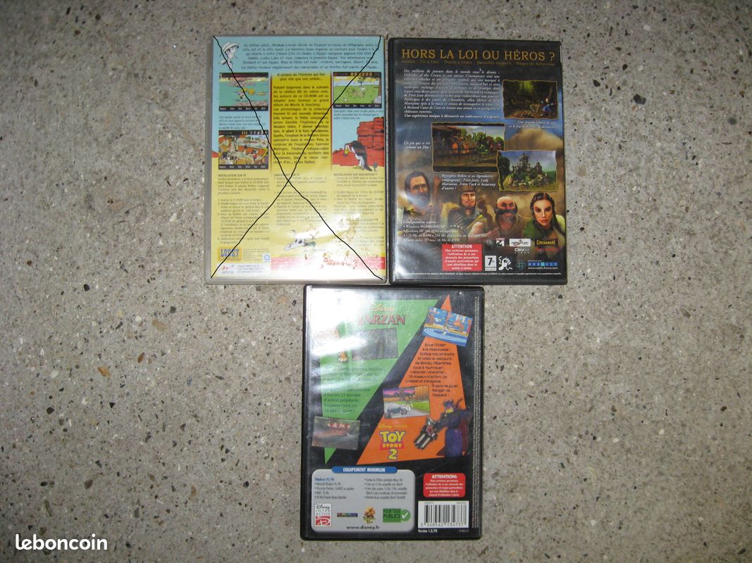 Jeu CD ROM lucky luke tarzan toy story robin des (image 2)