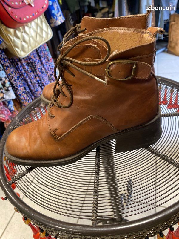 Chaussure Bottines Vintage Chaussures, Bottines Femme, Taille 37