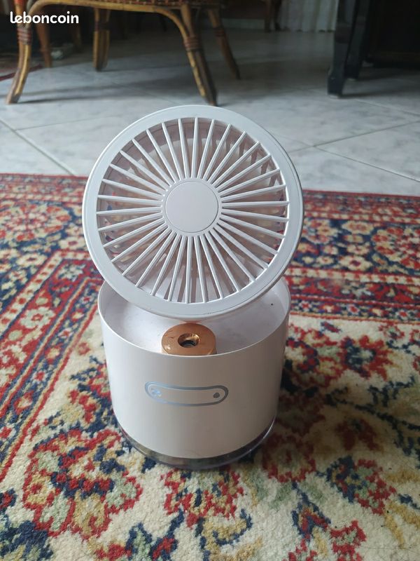Petit ventilateur brumisateur sur batterie (image 1)