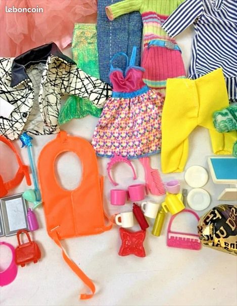 Barbie Clone Poupées Mannequins Lot Vêtements Accessoires Collection Vintage Années 80 90 (image 17)
