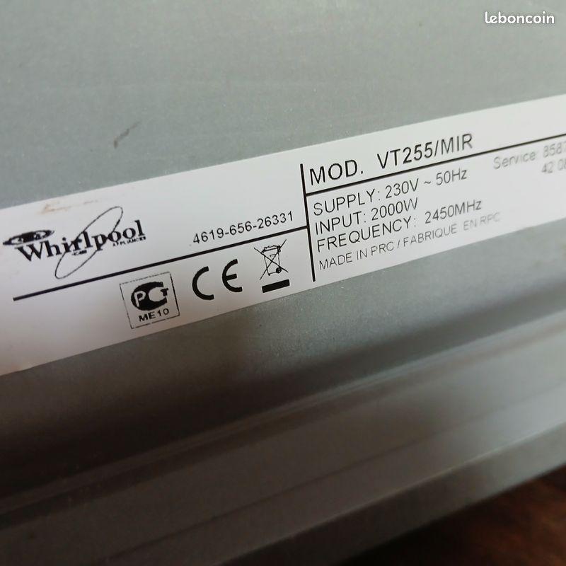 Micro-ondes WHIRLPOOL (image 3)