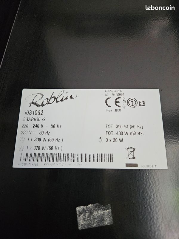 Hotte aspirante Roblin Graphic inox 90cm (image 4)