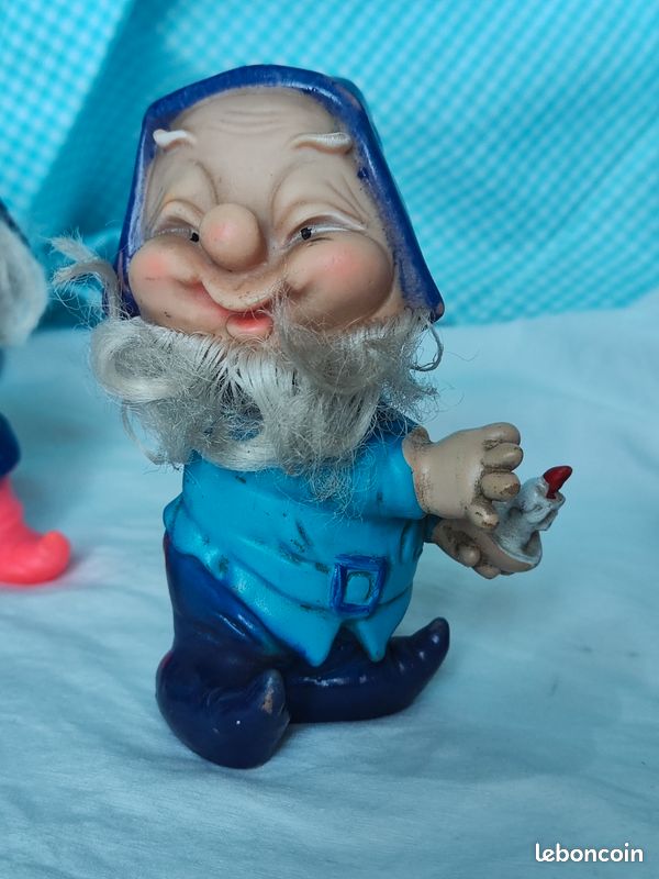 Lot 7 Nains Blanche-Neige Disney vintage figurines souples (image 7)