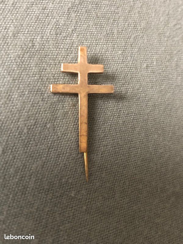 Insigne Artisanal FFI – Croix De Lorraine, Symbole De La Résistance, Vintage