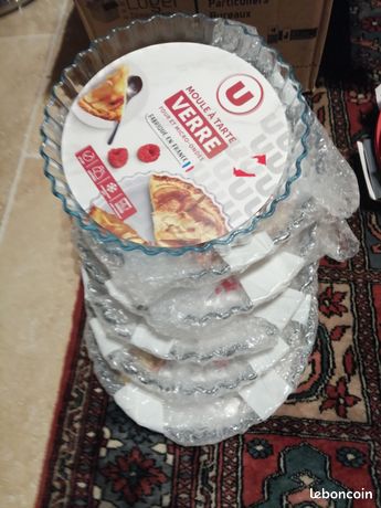 Lot De 6 Moules à Tarte PATESSERIE FRANCAISE - Aluminium - Made In France - Occasion