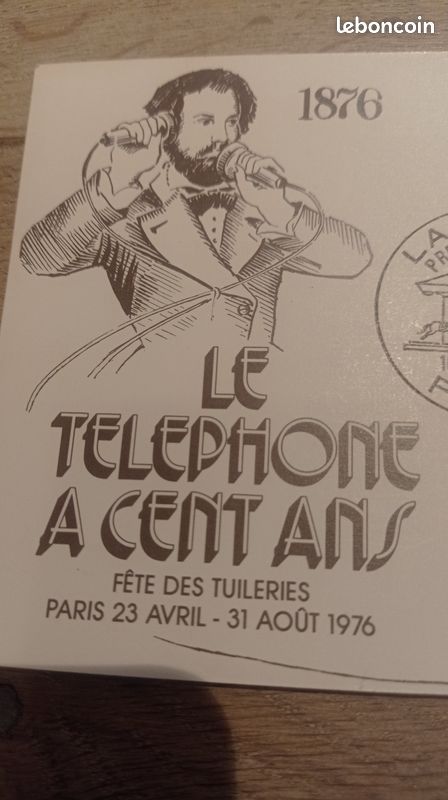 Carte souvenir Le téléphone a 100 ans 1976 (image 4)