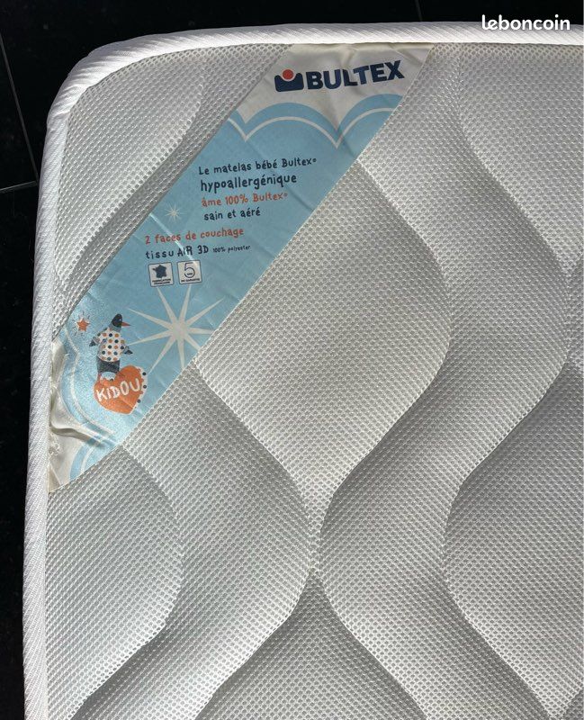 MATELAS BULTEX «KIDOU» 120x60cm (image 3)