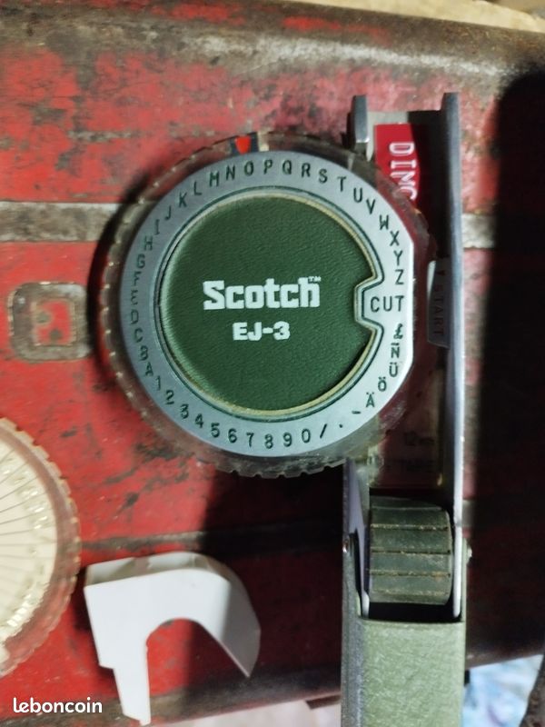 Étiqueteuse Vintage Scotch EJ-3 / EJ-30 – Label Maker – Bureau, école, Maison