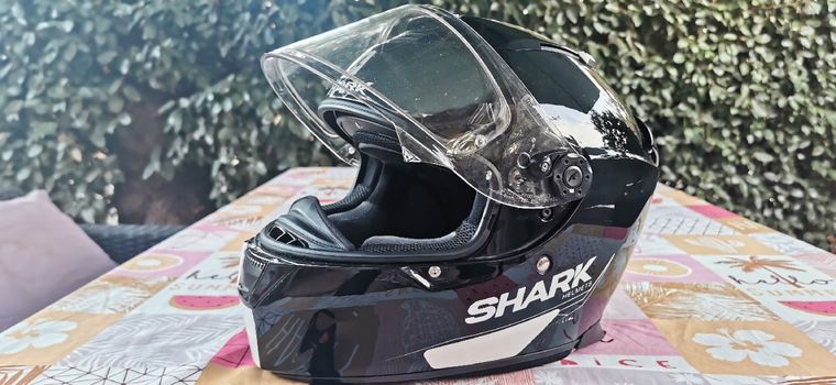 Casque moto shark femme motif libellules