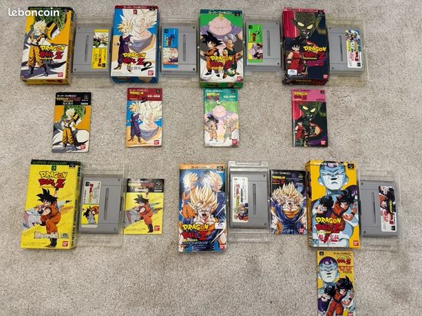 LOT 3 JEUX SUPER FAMICOM - DBZ DRAGON BALL Z 1 - 2 - 3