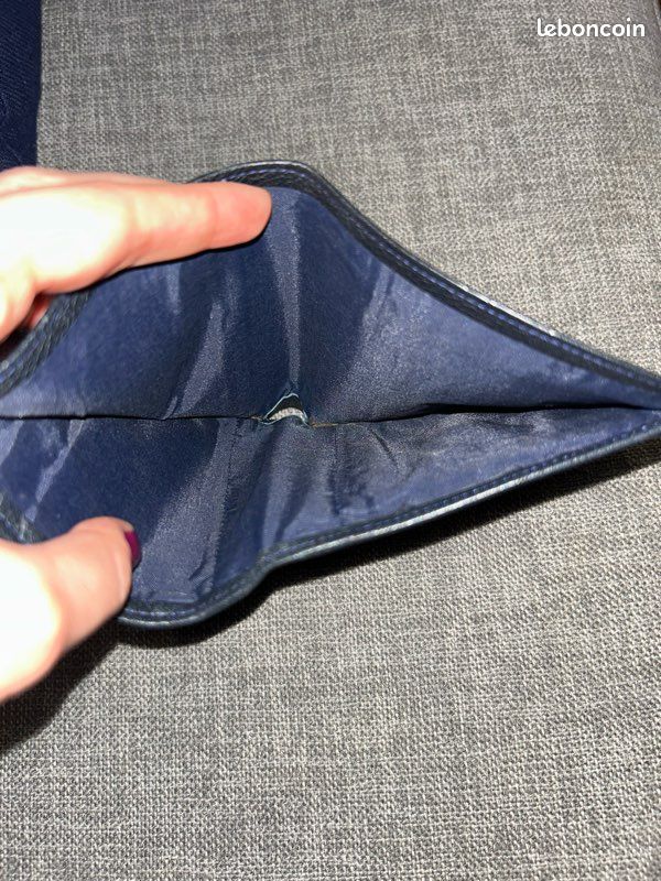 Porte-monnaie Longchamp bleu marine (image 5)