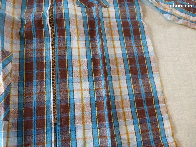 Rare Blouse Vintage 70s Psychédélique - Made in France - 6 ans - NEUF avec étiquette (image 2)