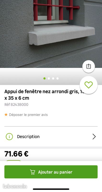 2 appuis fenêtres neuf (image 1)