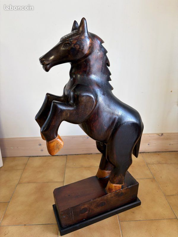 ANCIEN SERRE LIVRES ART DECO CHEVAL CHEVAUX ANCIENNE