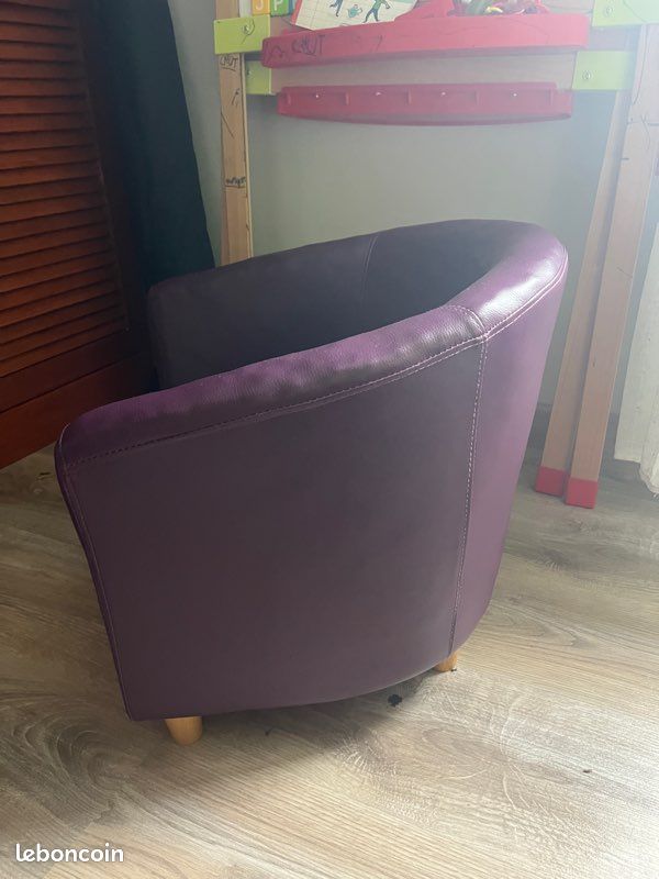 Fauteuil cabriolet enfant similicuir (image 3)