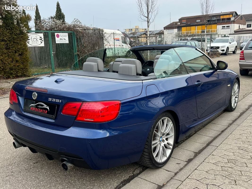 Bmw 335i cabriolet Pack M 3.0 306CH- 2ème Main - Carnet D'Entretien Complet - BVA - Harman/Kardon - Sellerie Cuir - Sièges Chauffants - Bi-xénon - 149000KM (image 4)