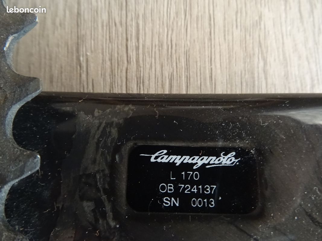 Pédalier et plateau en carbone 50x34d 12v CAMPAGNOLO SUPER RECORD PRO