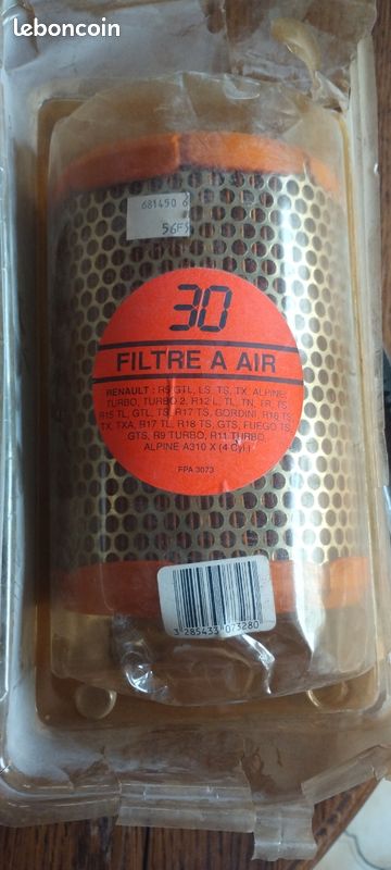 Filtre à Air Neuf Origine WIX Pour Renault 16, 17 Gordini, Alpine