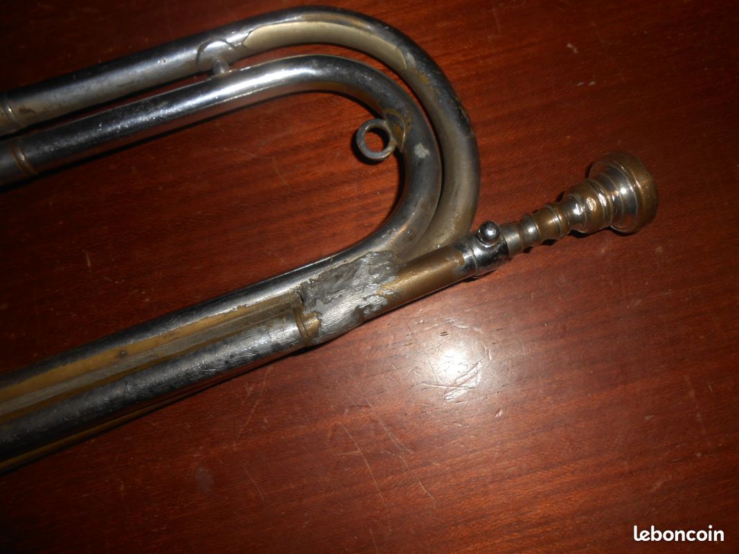 Rare ancien clairon trompette Van Engelen Lierre Belgiuqe tout début XXe (image 4)