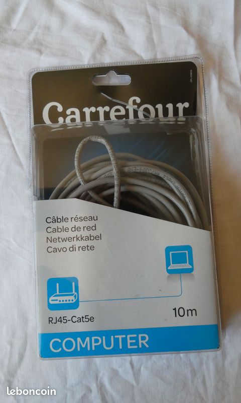 Câble réseau RJ45 cat5e (image 1)