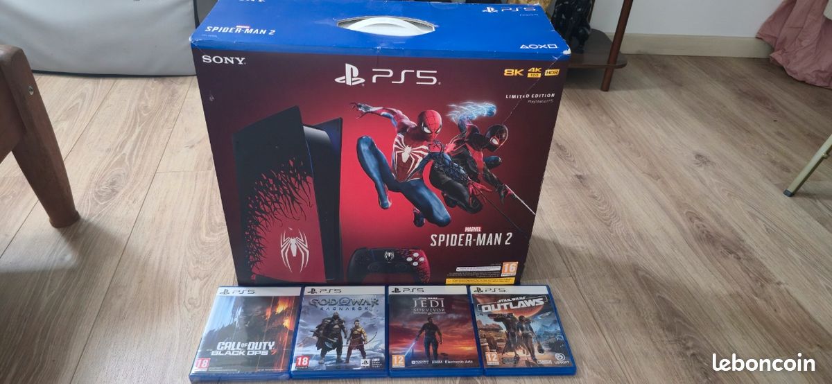 Ps5 édition limitée Spider-Man + Jeux (image 2)