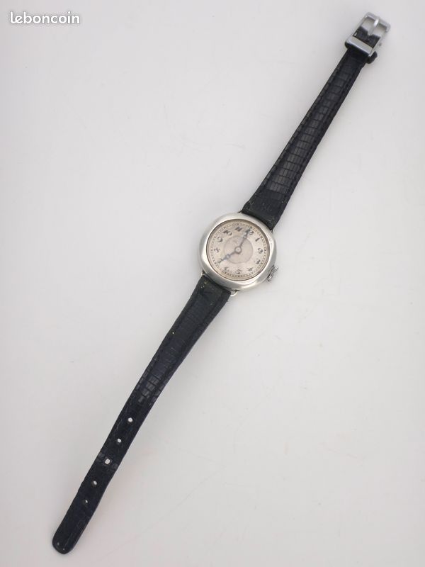 Montre Bracelet Ancienne En Argent Massif - Style Classique Pour Femme - Occasion