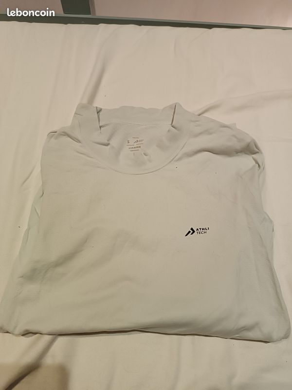 T-shirt technique blanc (image 3)