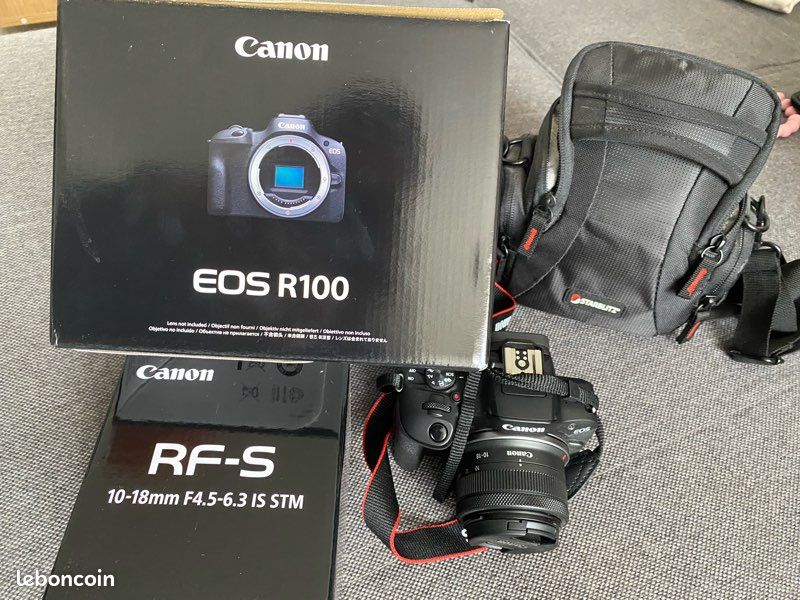 Canon EOS R100 + RF-S 10-18 mm + Garantie 2 ans (image 1)