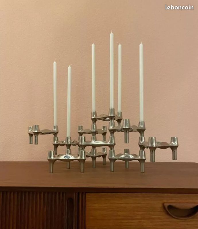 Bougeoirs vintage Nagel | icônes modulaires du design années 60