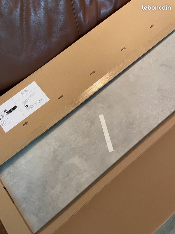 Plateau supérieur IKEA Besta marbre blanc/gris (image 6)