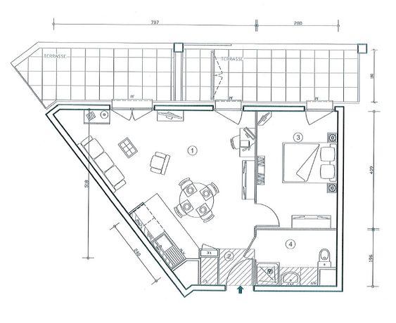Appartement a louer nanterre - 2 pièce(s) - 45 m2 - Surfyn
