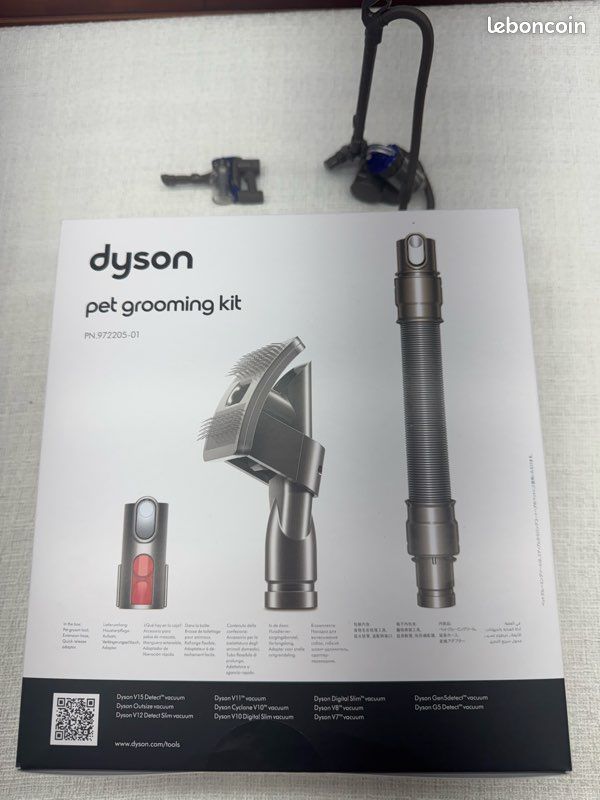 Dyson pet grooming kit / brosse pour chien / animaux neuve V6 / V7 / V8 / V10 / V11 / V12 / V15 / Gen5 / DC22 / DC23 / DC26 / DC28-C / DC29 / DC32 / DC33-C / DC37-C / DC38 / DC39 / DC52 / DC53 / DC54 (image 2)