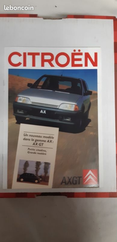Autocollant Logo AX GT Pour Citroën AX - Neuf, Référence 00159