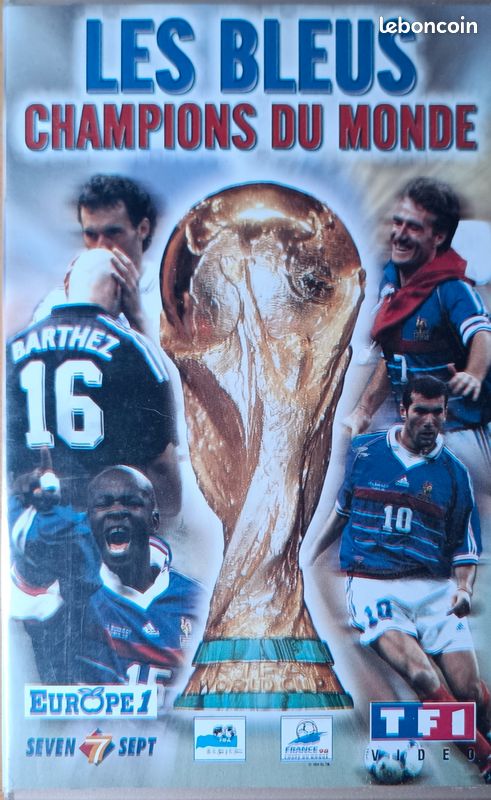 Cassette vidéo VHS Les Bleus Champions Monde 98 (image 1)