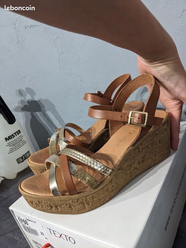 Chaussure Talon Compensé Chaussures Ã©tÃ© CompensÃ©es Sandale