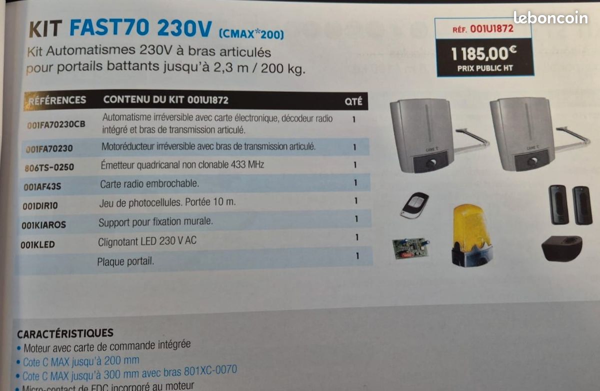 Kit portail battant FAST (image 2)