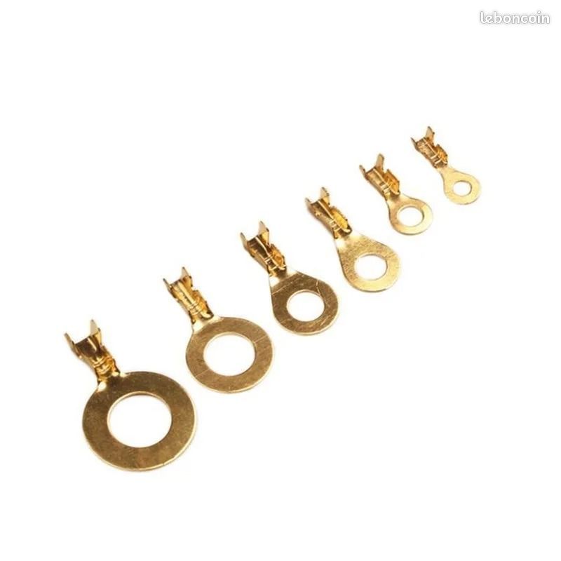 Bornes rondes en cuivre pour câblage (150 pcs) (image 1)