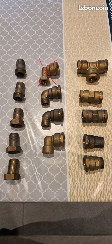 LTWFITTING Laiton Barbillon Tuyau Réduire Colleuse Réparateur 10mm ID Tuyau X 16mm ID Tuyau Raccord Eau Pétrole Navire (paquet De 5