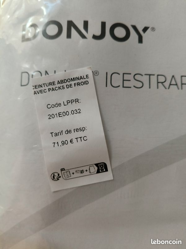 Ceinture abdominale avec packs de froid (image 2)