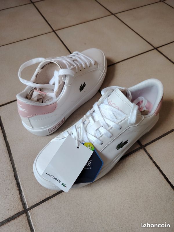 Sale Lacoste Basket Lacoste Lerond Blanche Et Rose Basket Lacoste